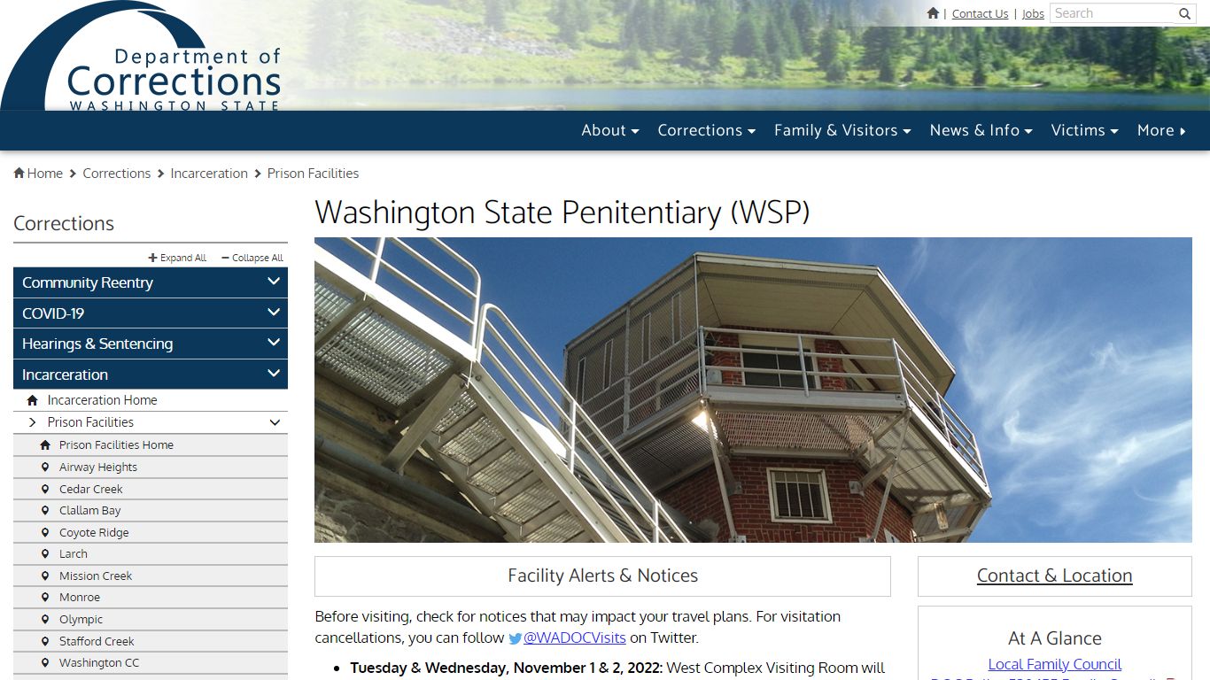 Washington State Penitentiary (WSP) | Washington State Department of ...